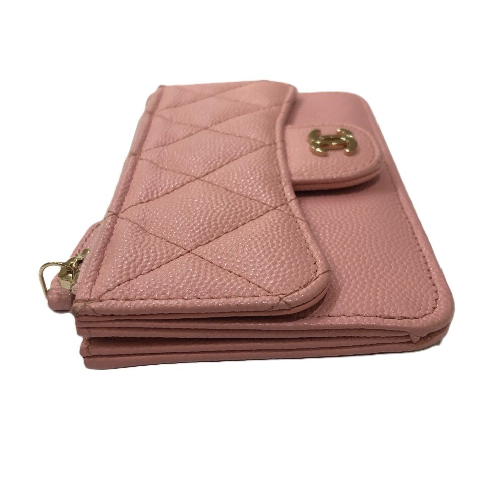 CHANEL Authentic Pink Caviar Leather Wallet - Picture 4 of 12